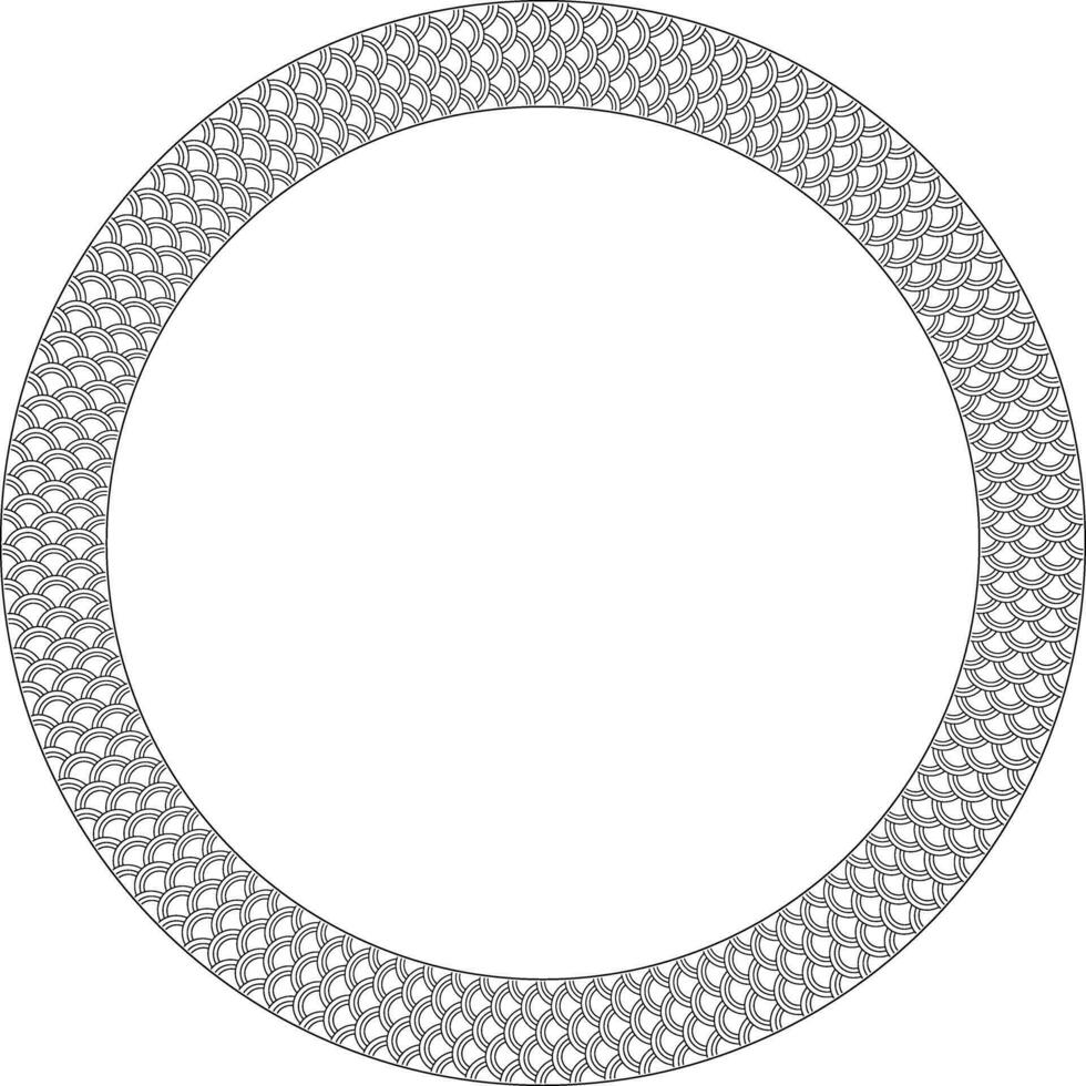 circular reptile scale frame with copy space vector