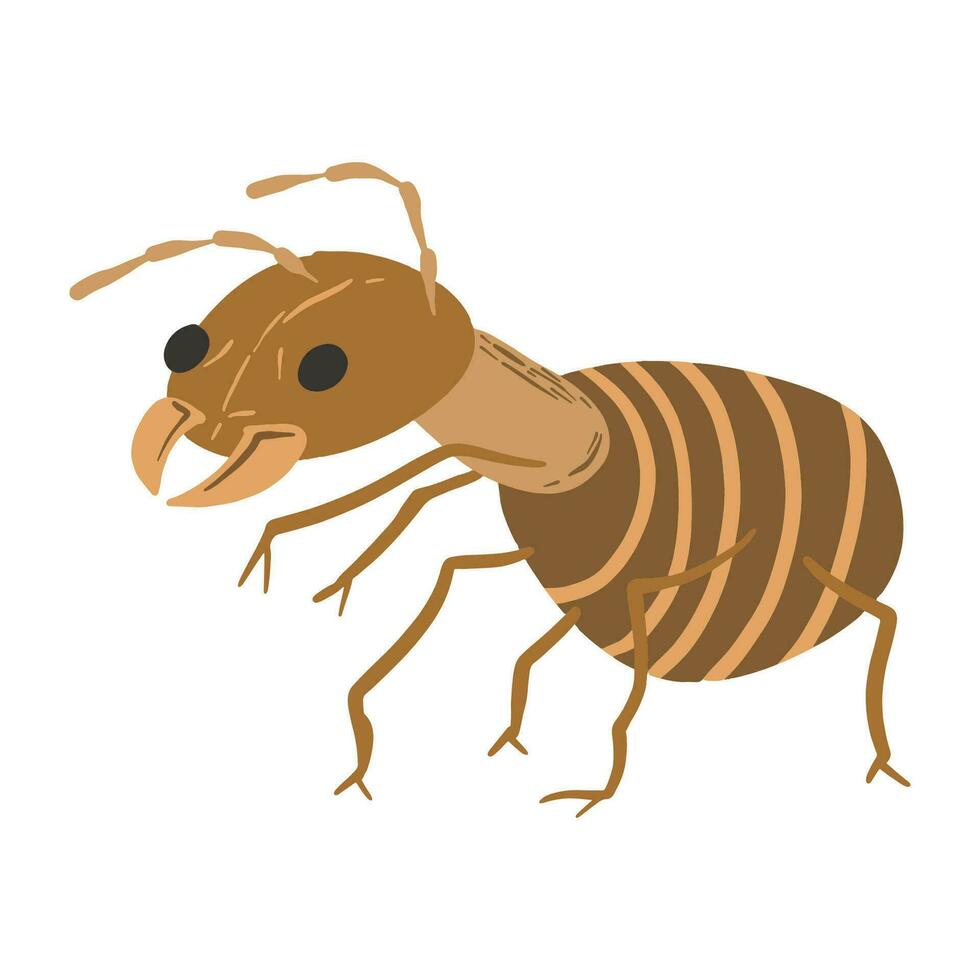 Brown ant ,good for graphic design resources, prints, posters, children books, and more. vector