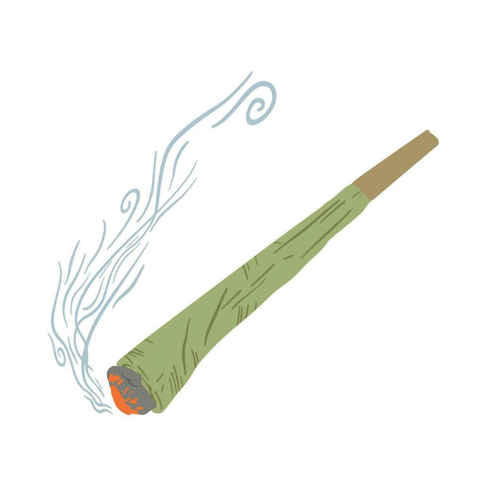 Burning Weed Joint ,good for graphic design resouces vector