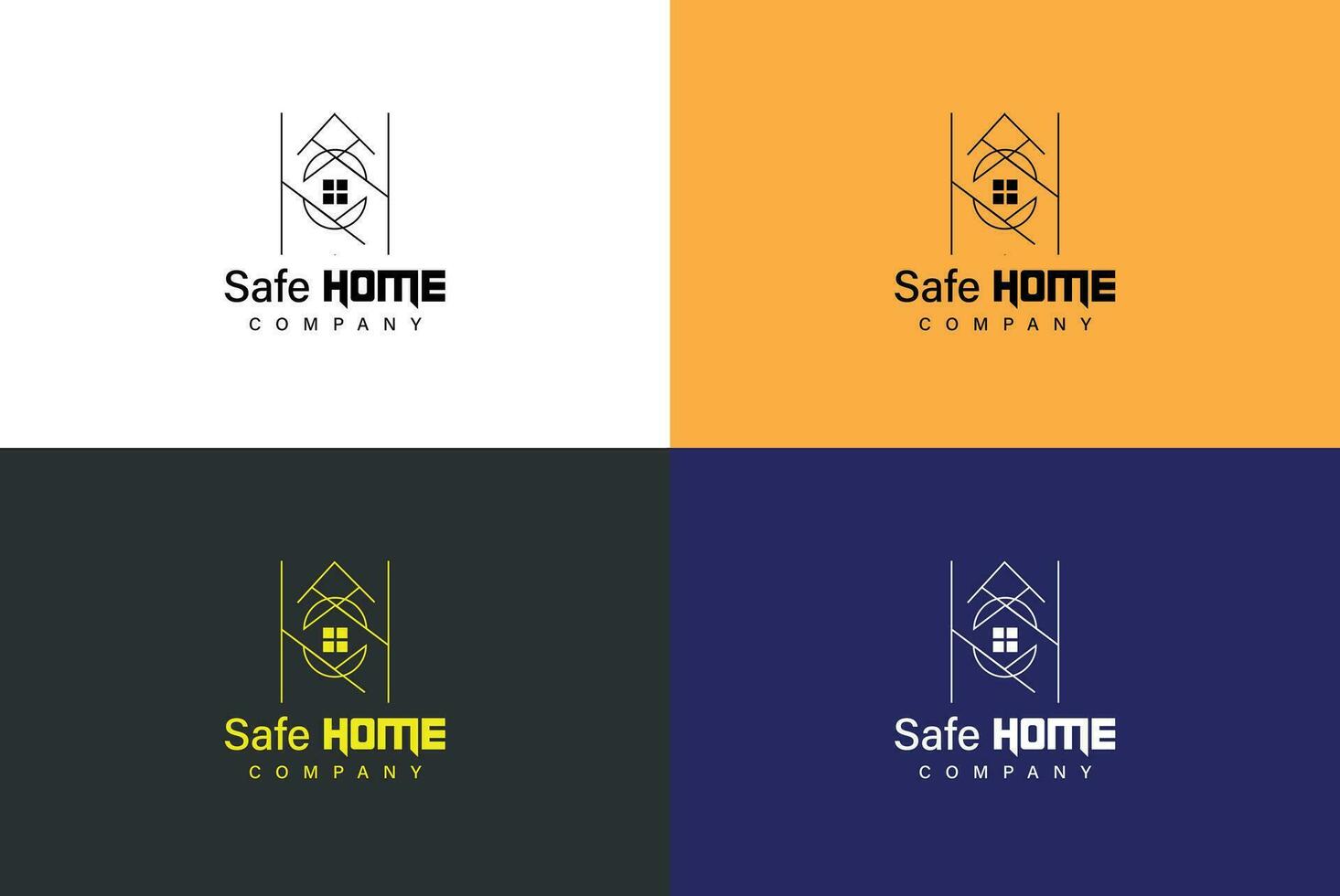 Real estate logo, Modern Home Real estate logo vector