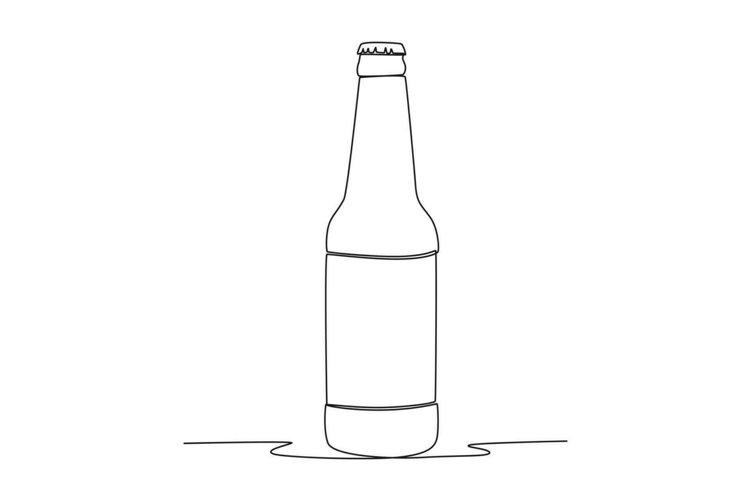 Continuous one line drawing  packaging bottle concept. Single line draw design vector graphic illustration.