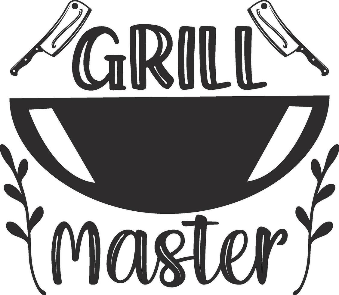 parrilla Maestro mejor svg diseño vector