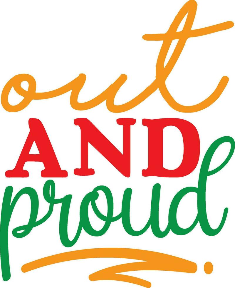 out and proud vector