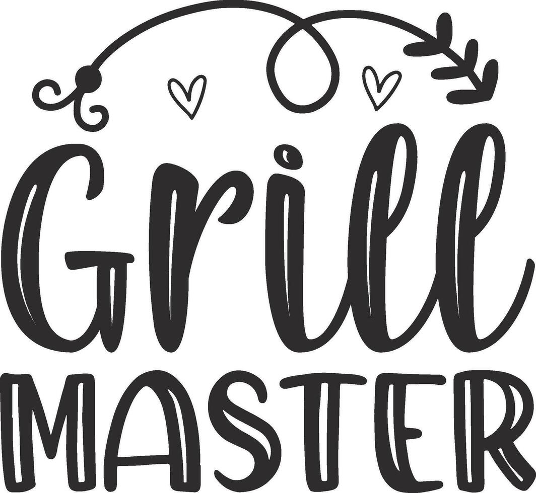 Grill Master SVG Quotes 25548958 Vector Art at Vecteezy
