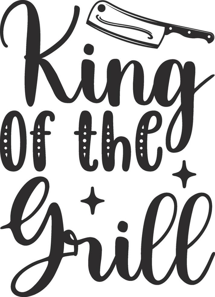 King of the Grill vector