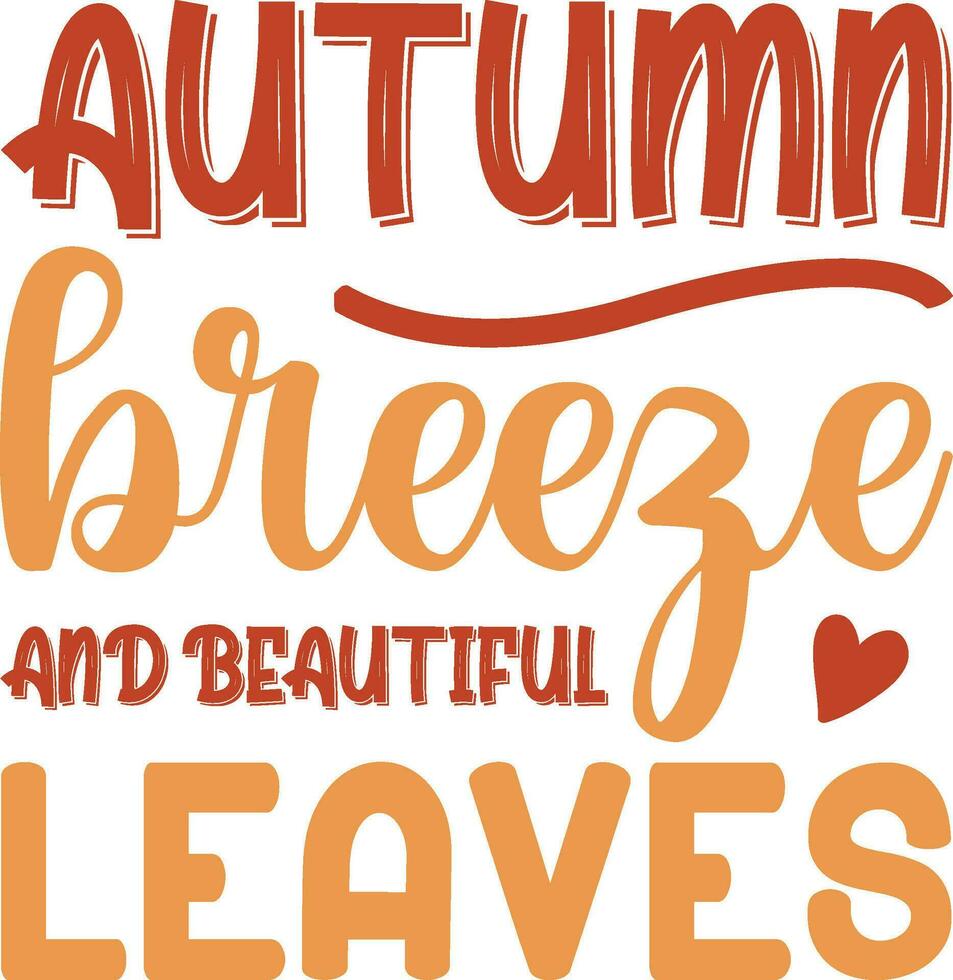 Autumn breeze and beautiful leaves vector