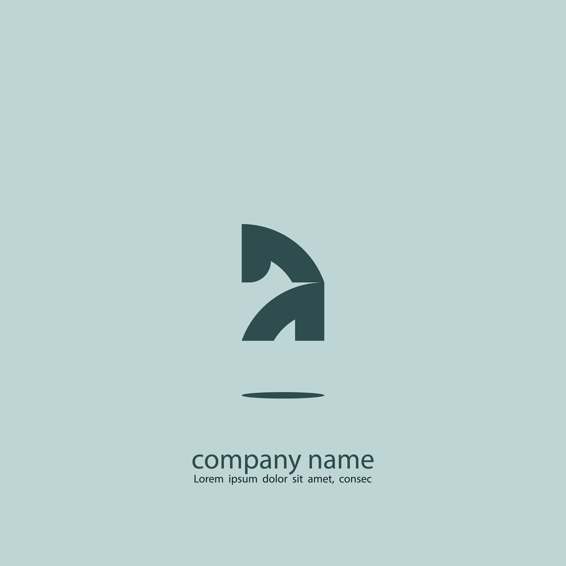 logo icon design letter R and A monogram luxury bird shape navy blue