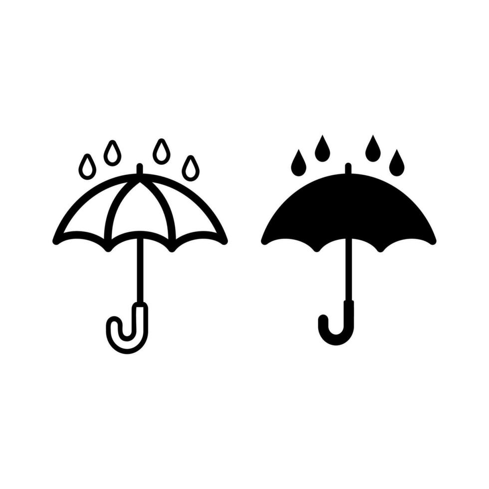 umbrella icon in trendy flat design vector