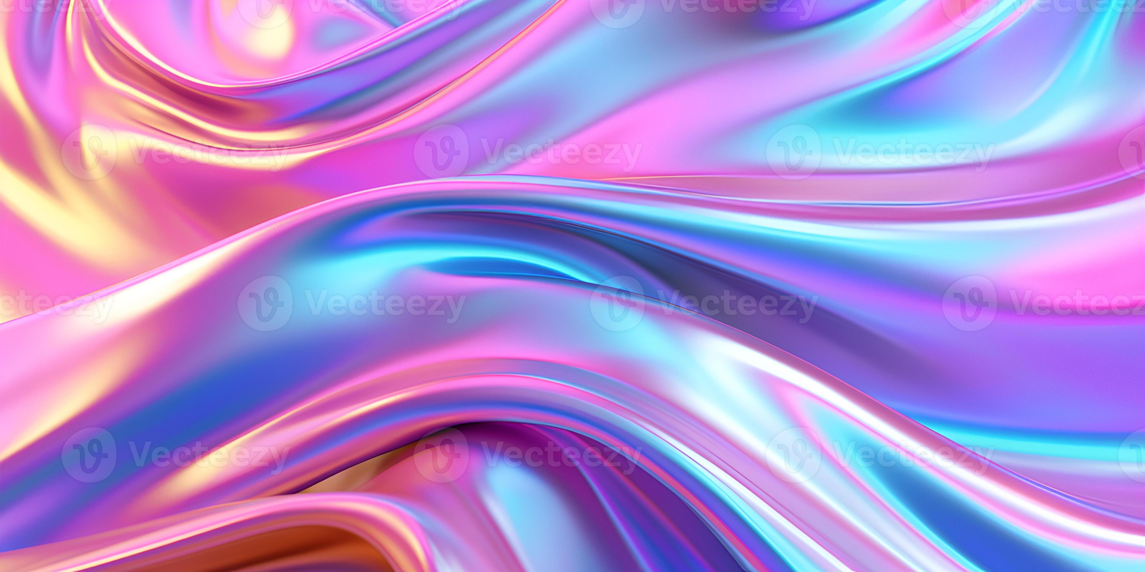 Iridescent Oil Slick Stretch Tissue Foil Fabric 60