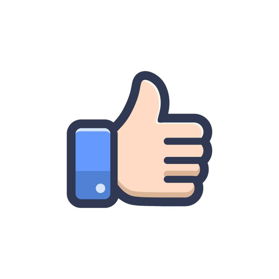 like thumb up icon vector