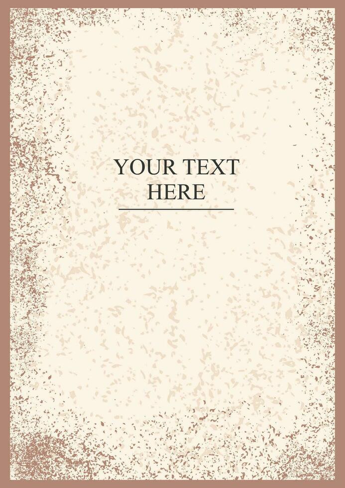 Vintage Brown Paper Frame Vector