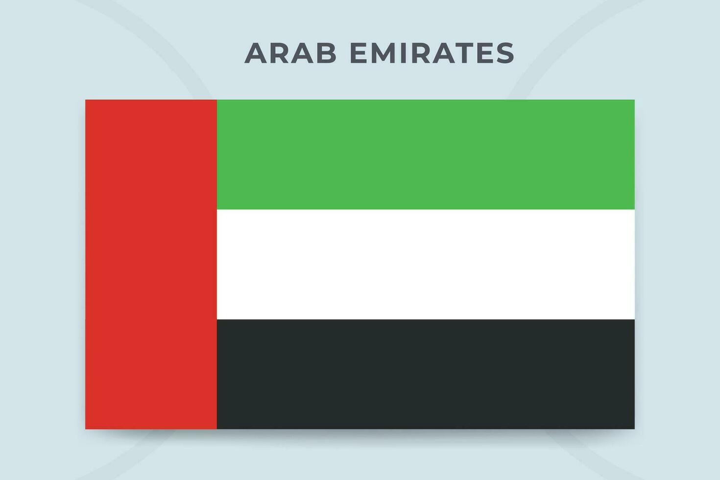 Arab Emirates national flag design template vector