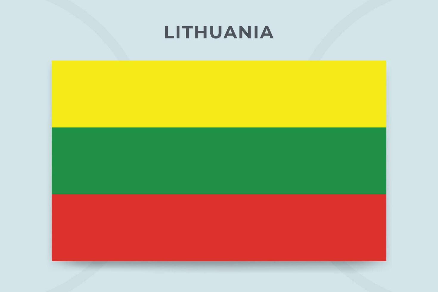 Lithuania national flag design template vector