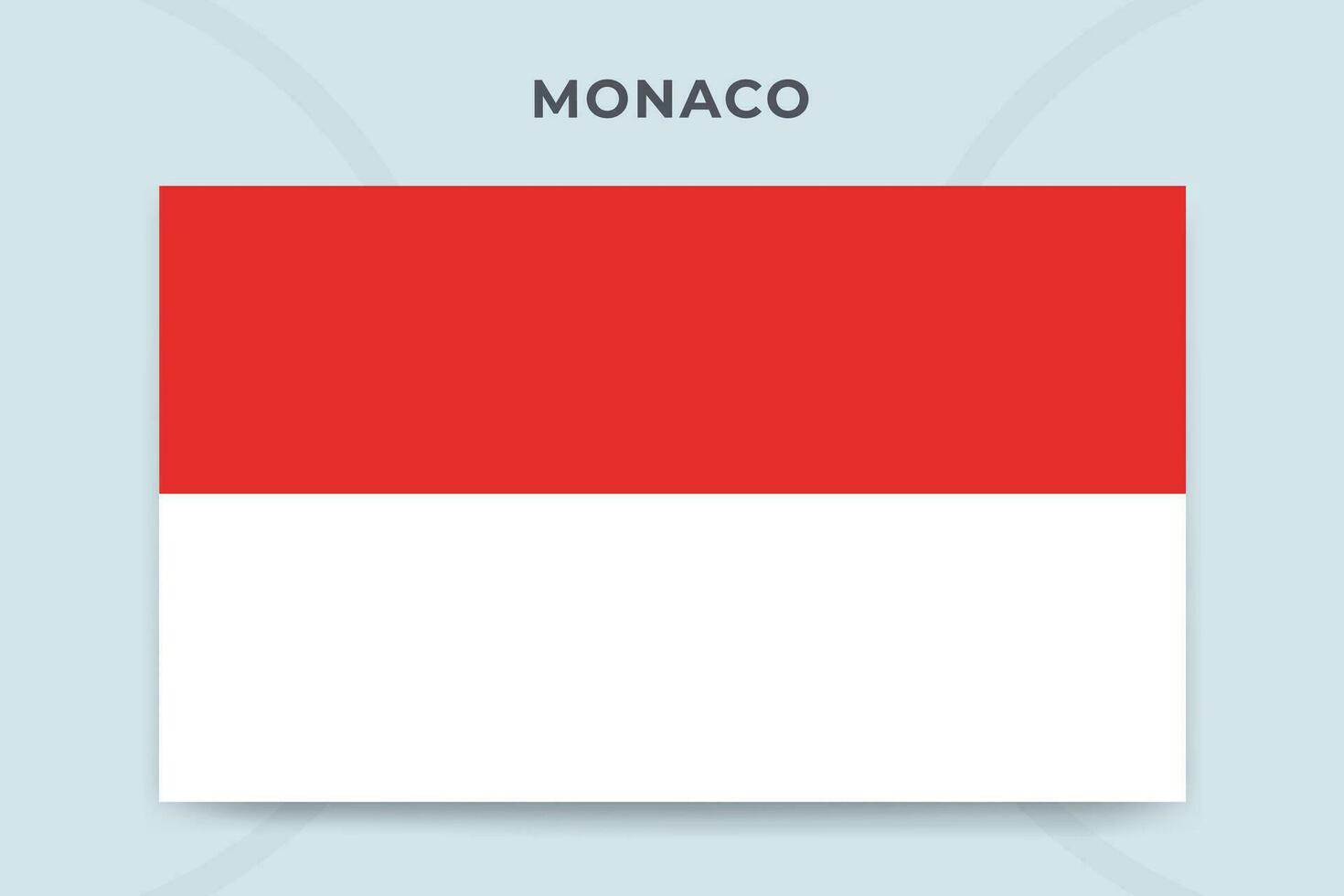 Monaco national flag design template vector