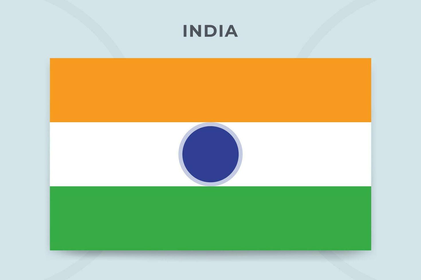 India national flag design template vector