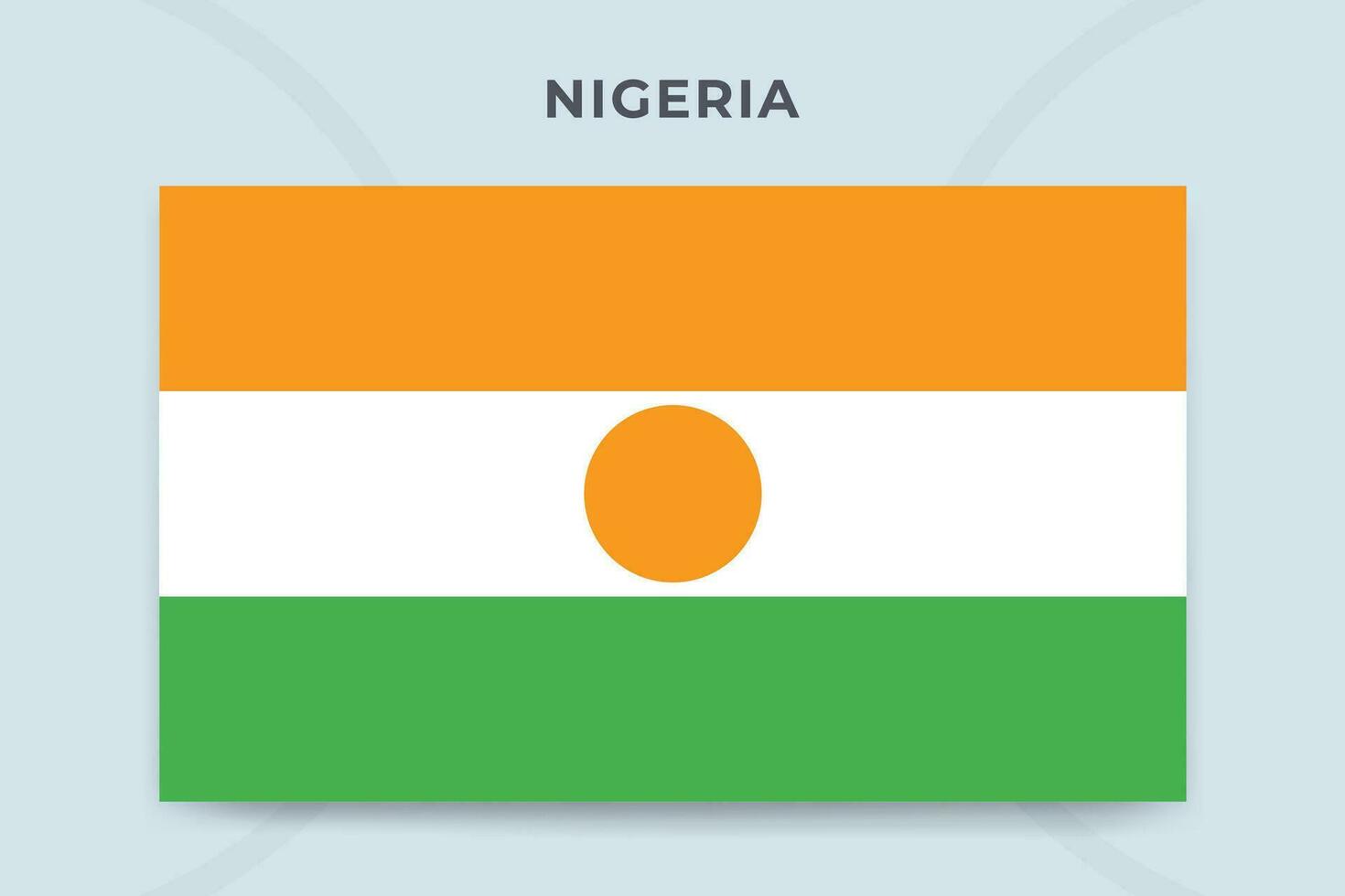 Niger national flag design template vector