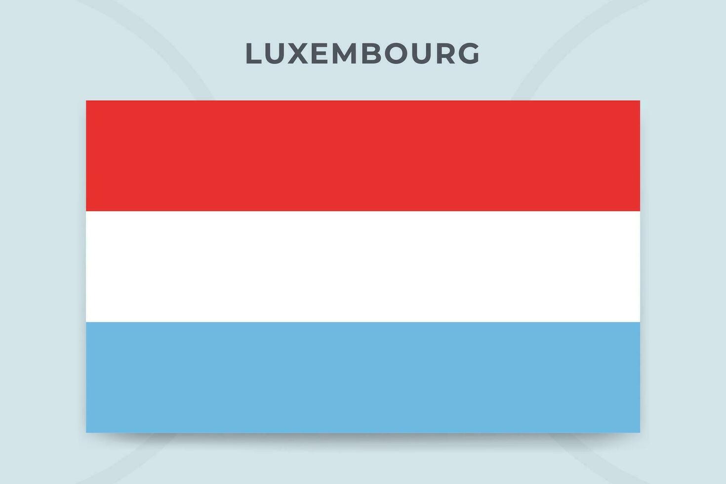 Luxembourg national flag design template vector