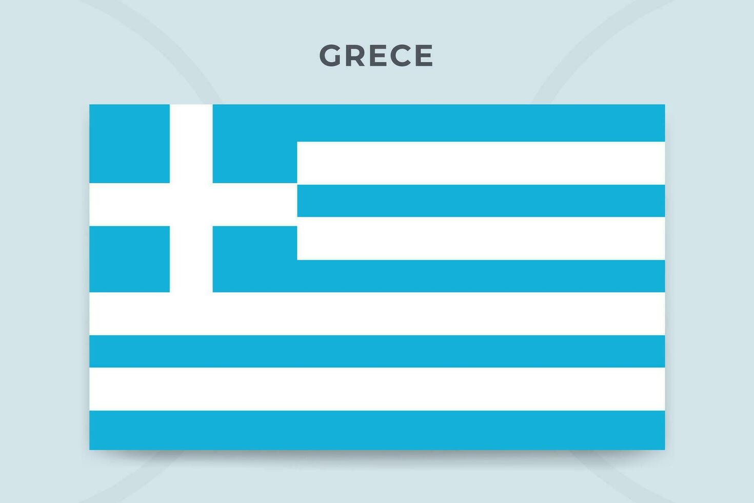 Grece national flag design template vector