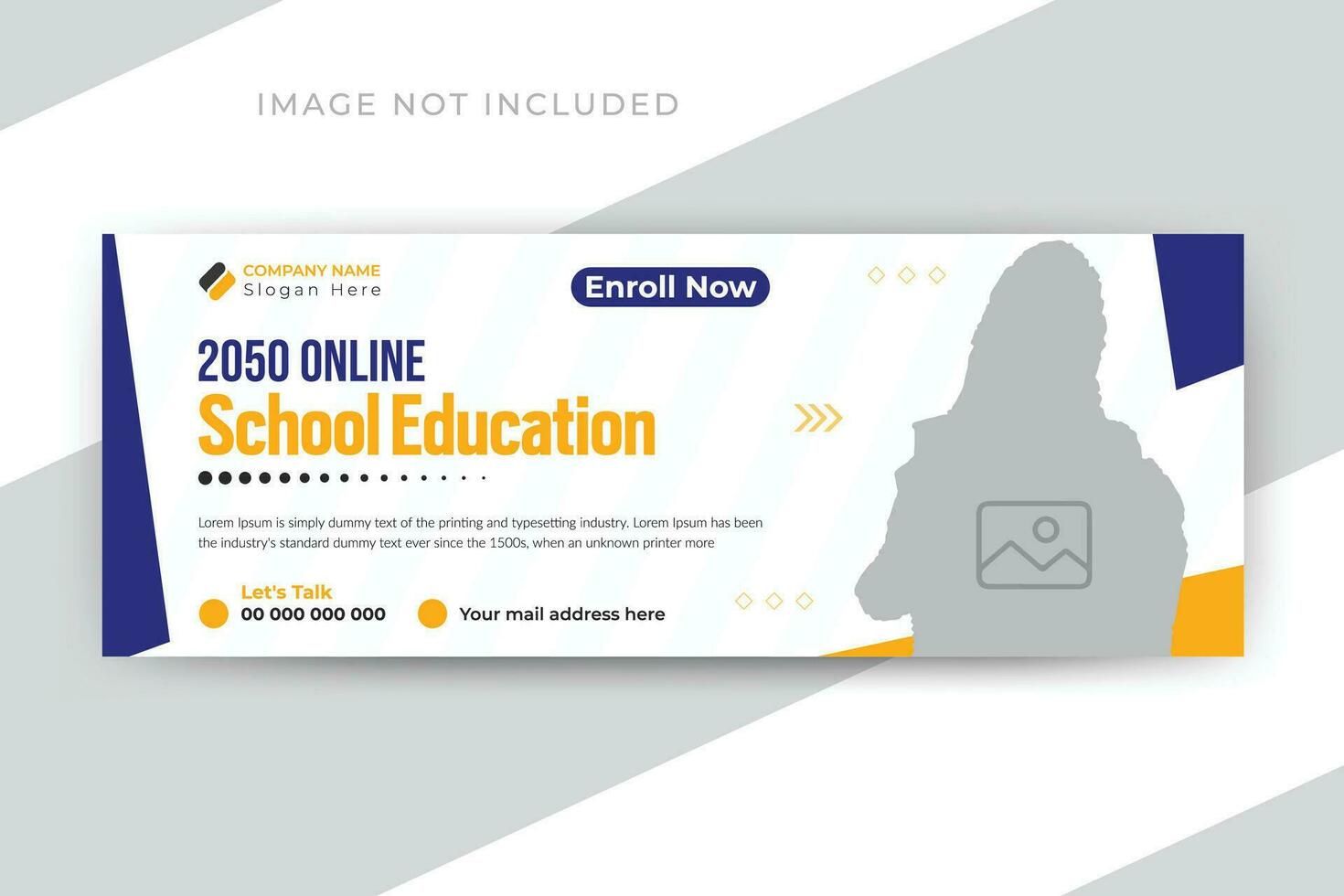 Medical healthcare services timeline cover web banner design template vector
