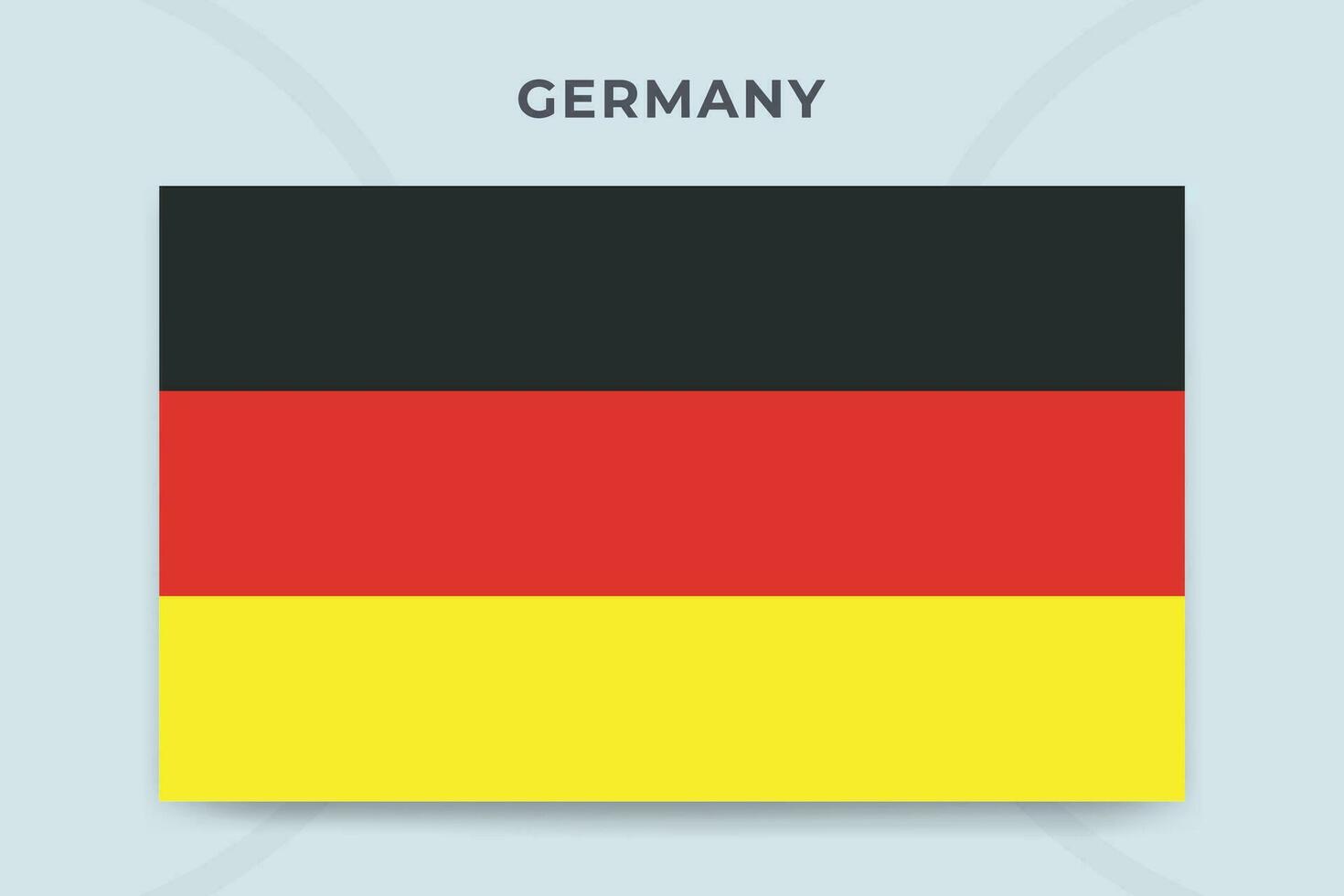 Germany national flag design template vector