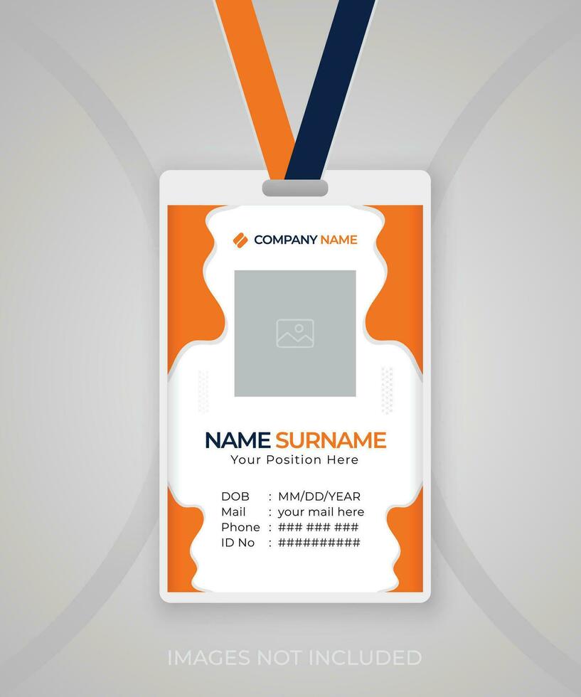 Modern and clean Identity card Template design vector