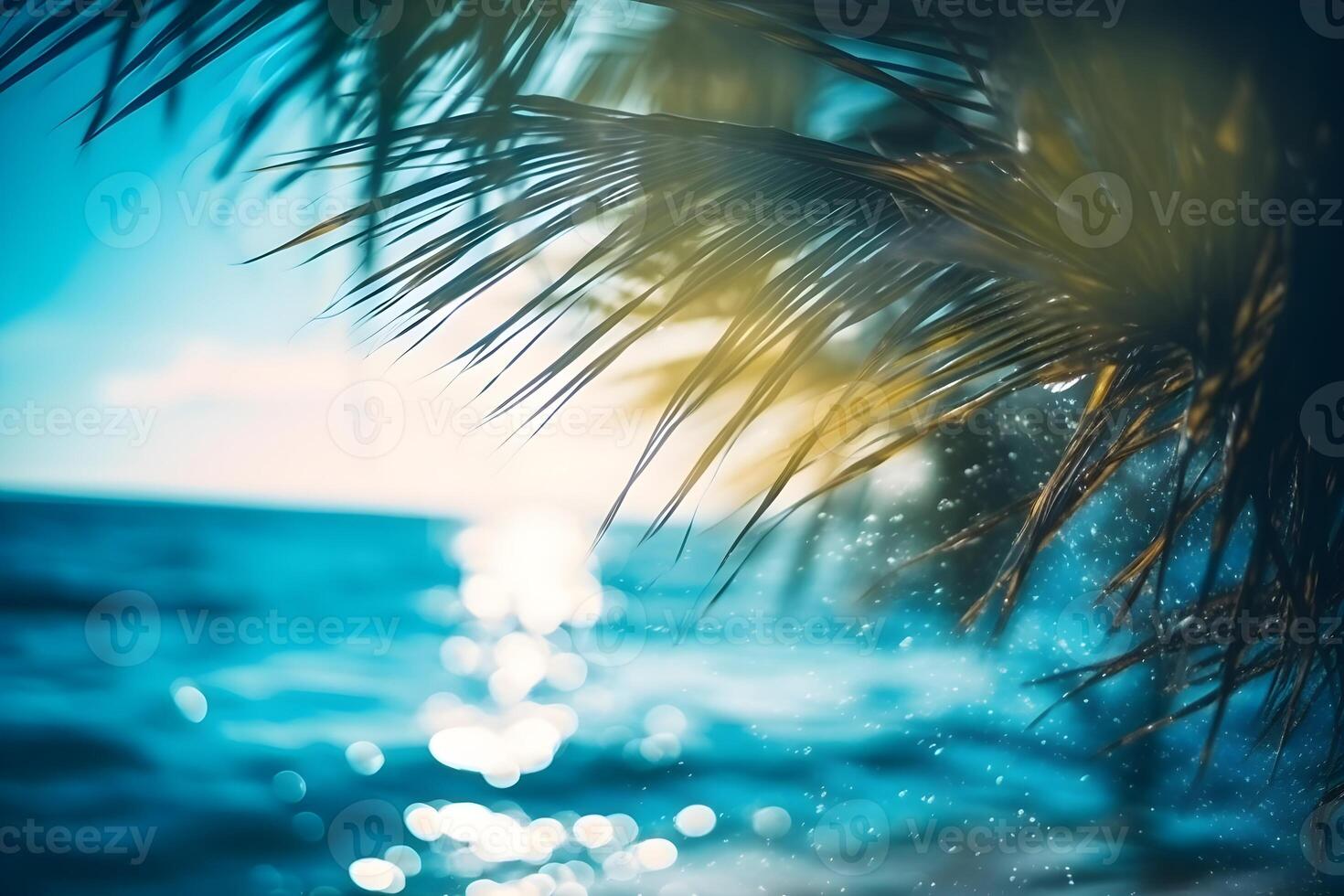 beautiful tropical beach background made with photo