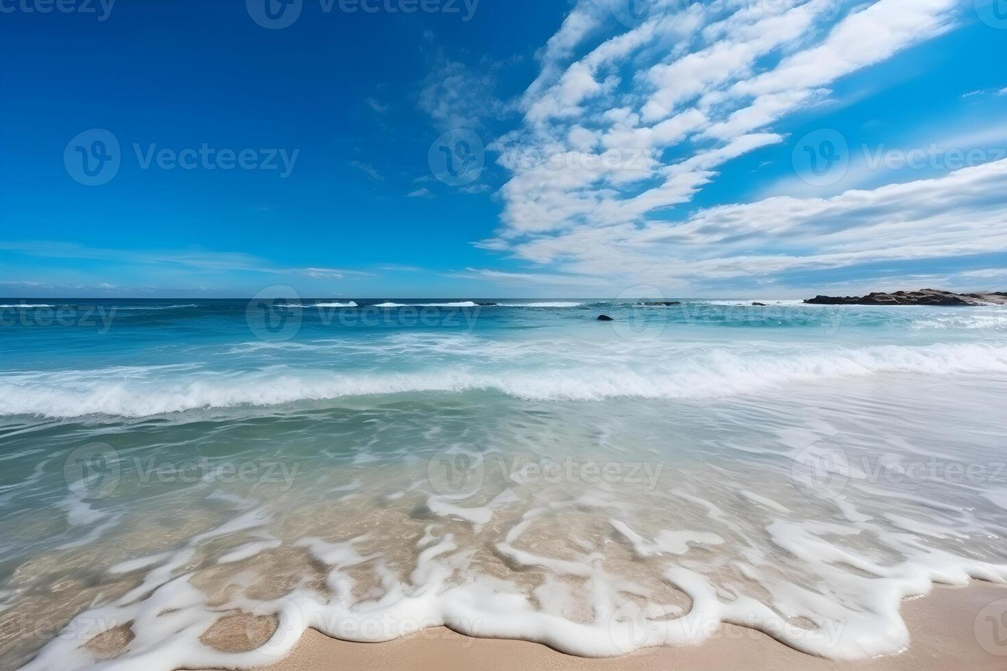beautiful tropical beach background made with photo