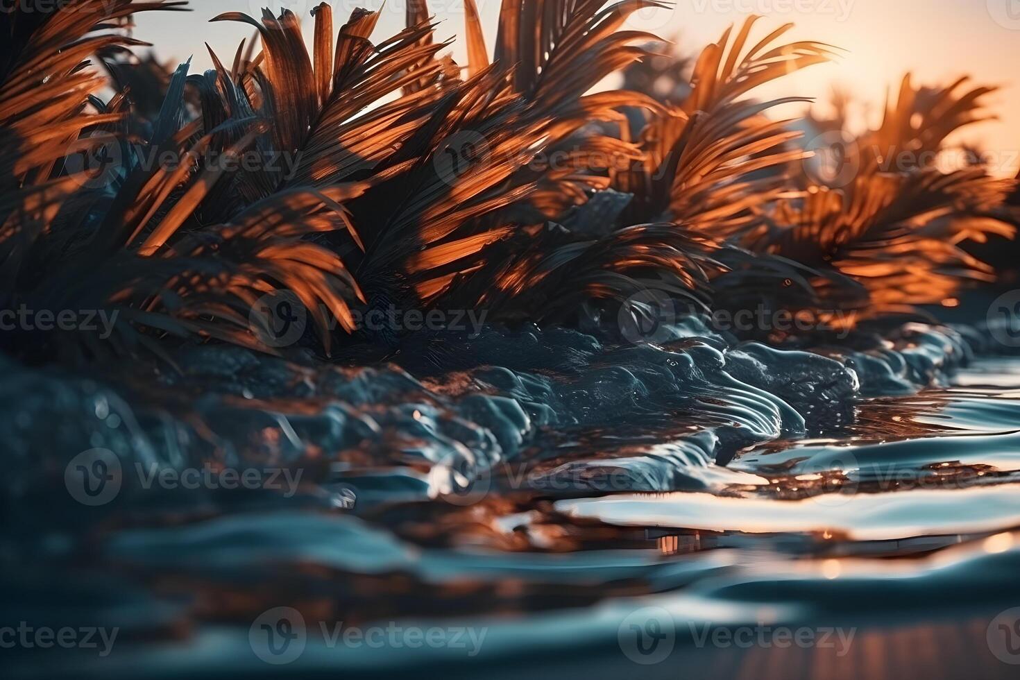beautiful tropical beach background made with photo