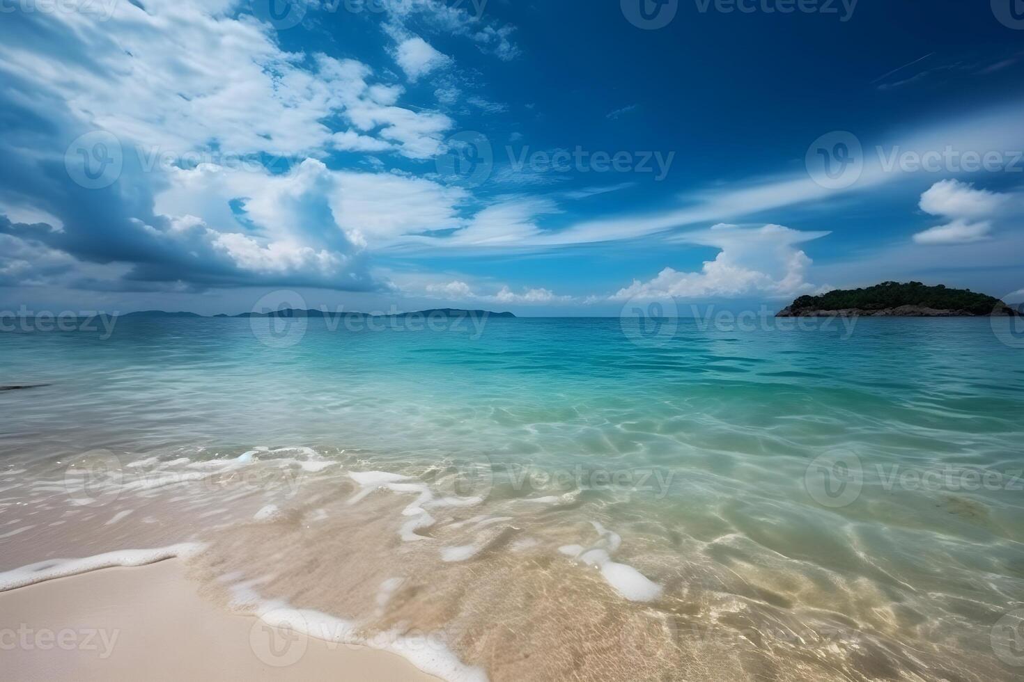 beautiful tropical beach background made with photo