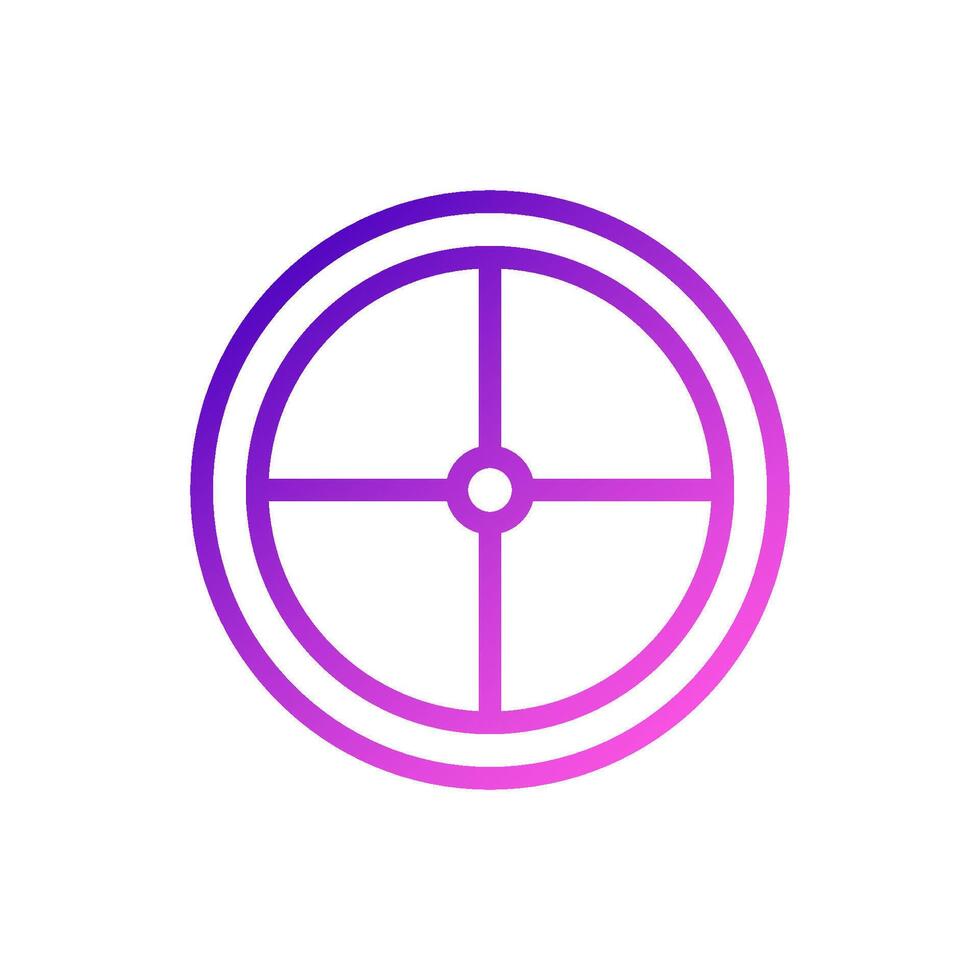 Target icon gradient purple pink colour military symbol perfect. vector