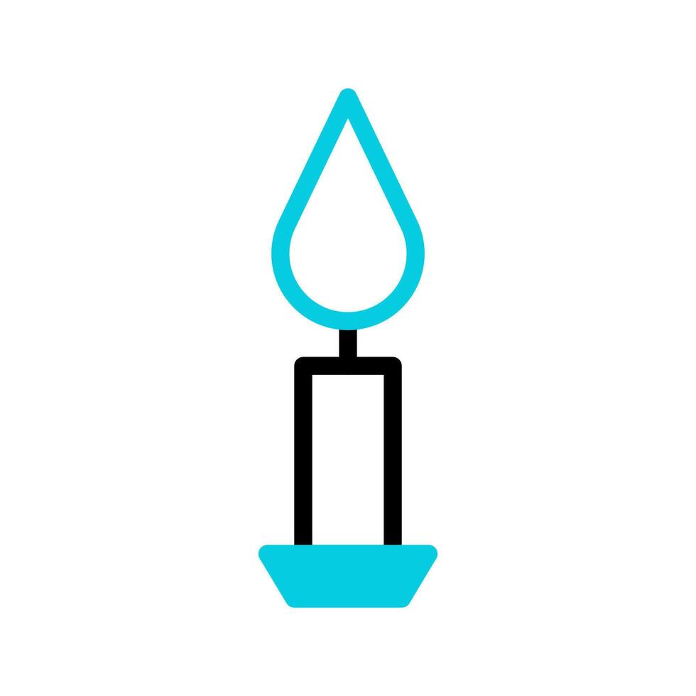 Plant icon duotone black blue colour symbol illustration. vector