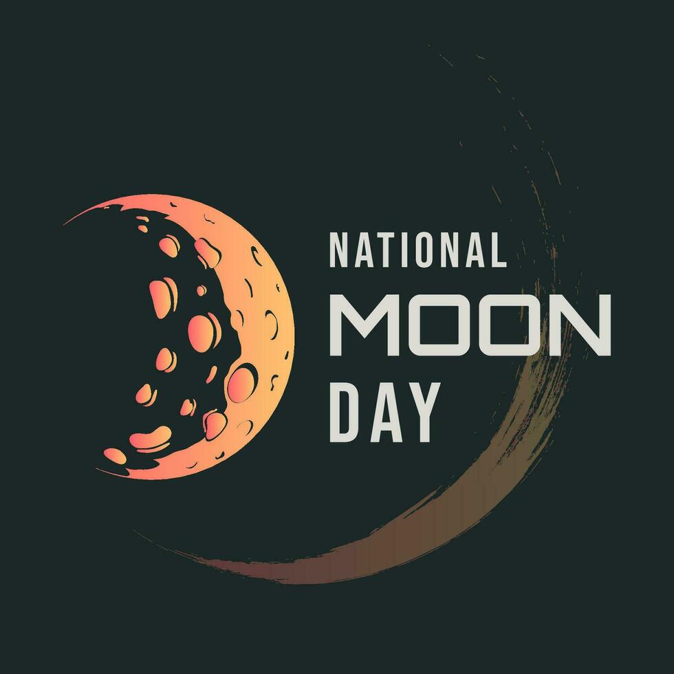National Moon Day background design vector illustration 25551468 Vector