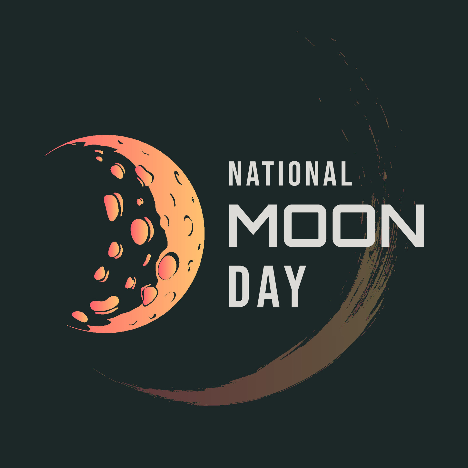 National Moon Day background design vector illustration 25551468 Vector