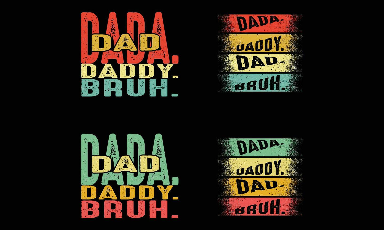 padres día manojos diseño. dada papi papá hermano t camisa. vector