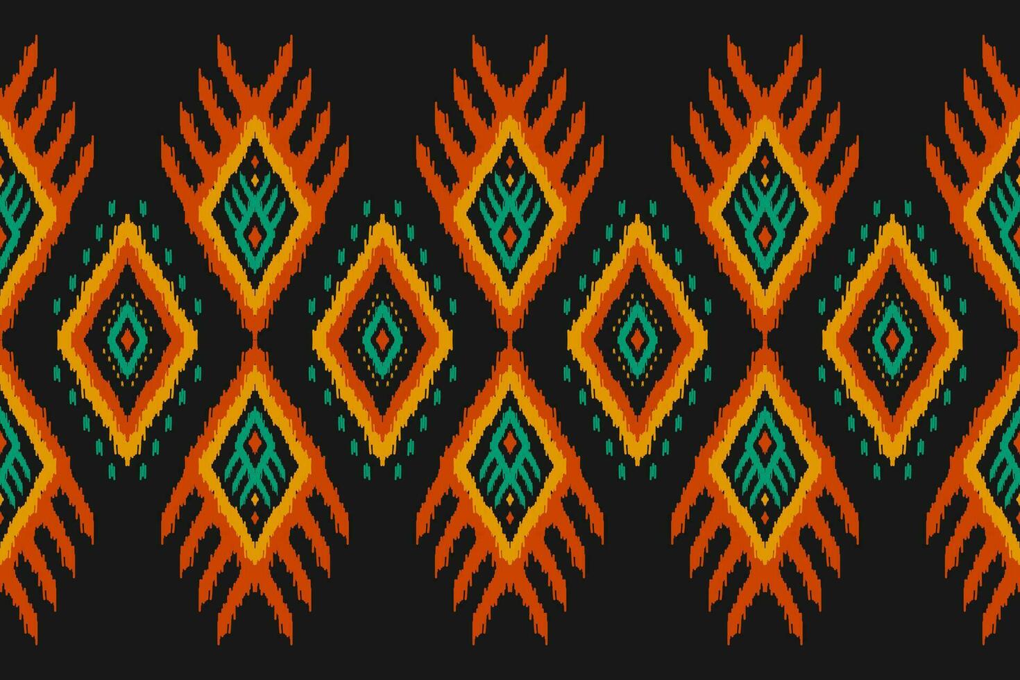 Carpet ethnic tribal pattern art. Ethnic ikat seamless pattern. American, Mexican style. vector