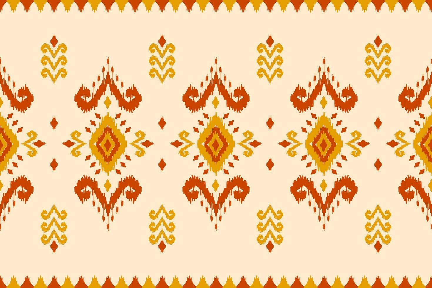 Ethnic ikat seamless pattern in tribal. American, Mexican style. Aztec geometric ornament print. vector