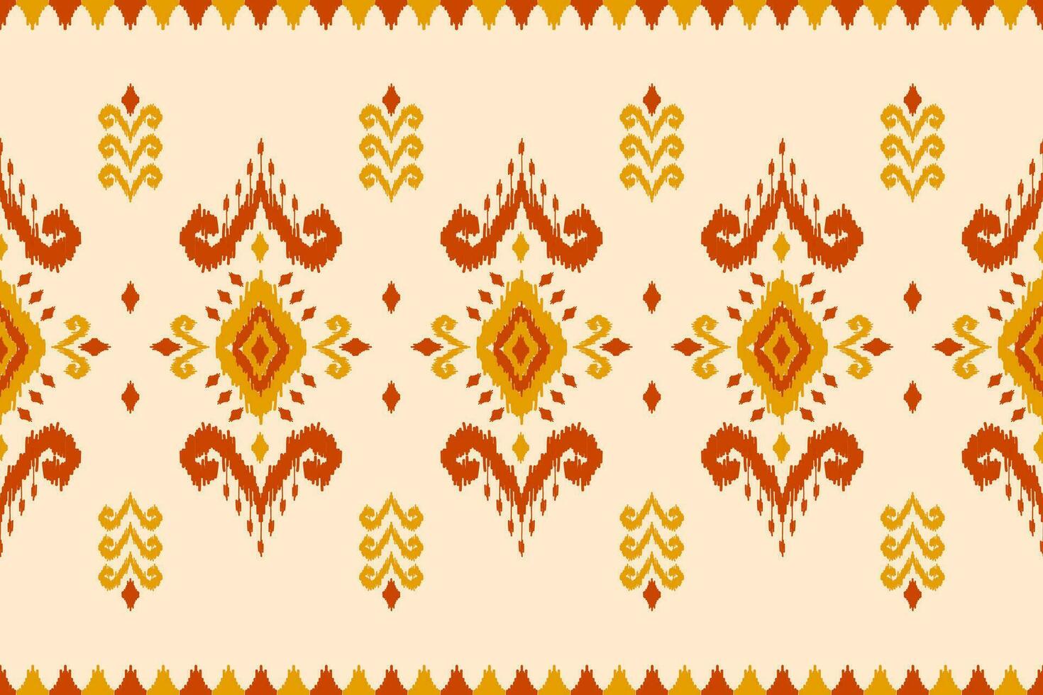 Ethnic ikat seamless pattern in tribal. American, Mexican style. Aztec geometric ornament print. vector