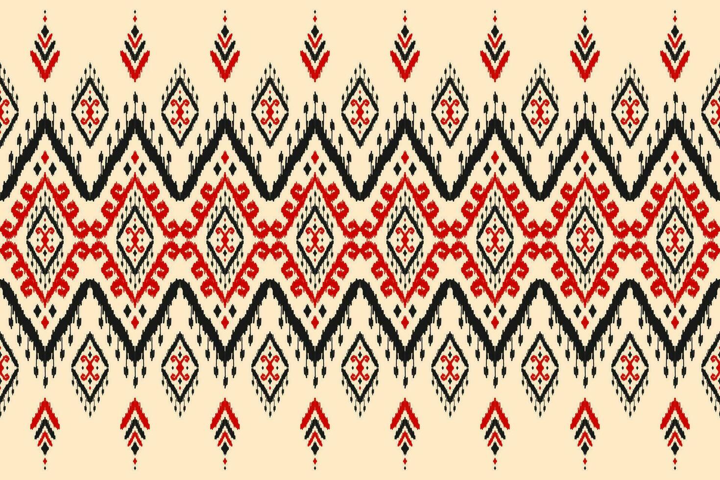 Carpet ethnic ikat pattern art. Aztec ethnic seamless pattern in tribal. Mexican style. vector