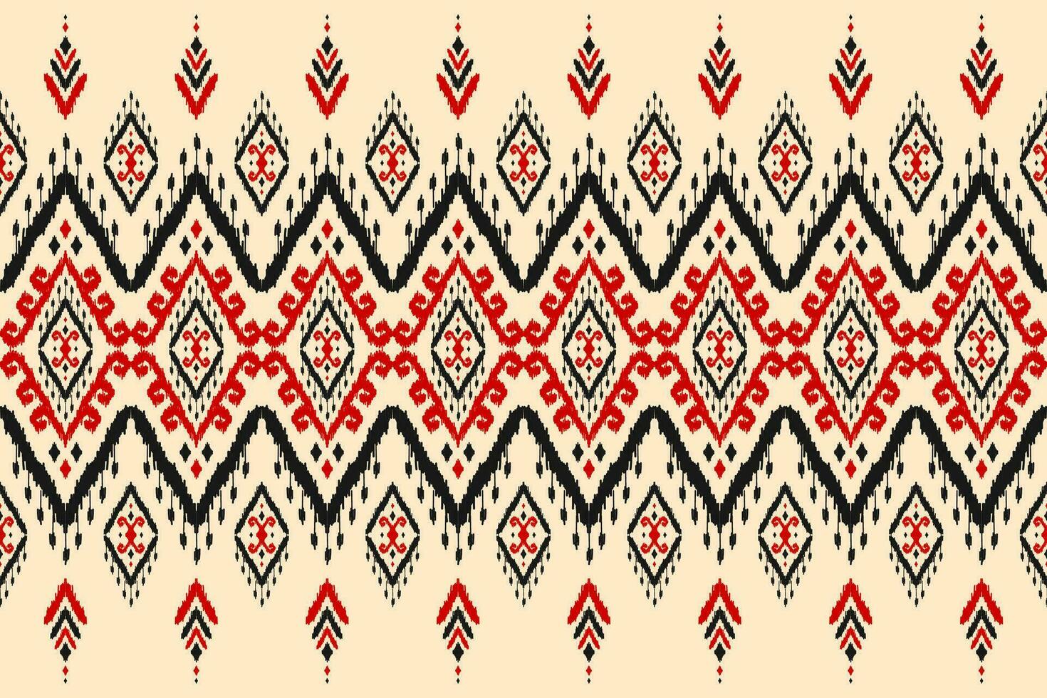 Carpet ethnic ikat pattern art. Aztec ethnic seamless pattern in tribal. Mexican style. vector