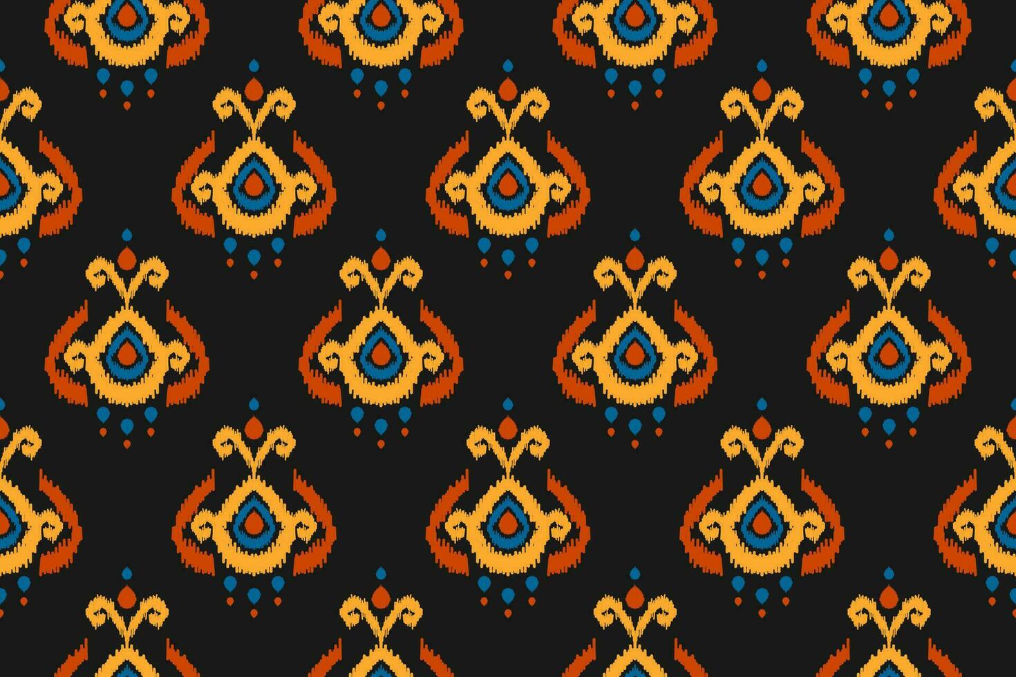 Beautiful ethnic tribal pattern art. Ethnic ikat seamless pattern. American and Mexican style. vector