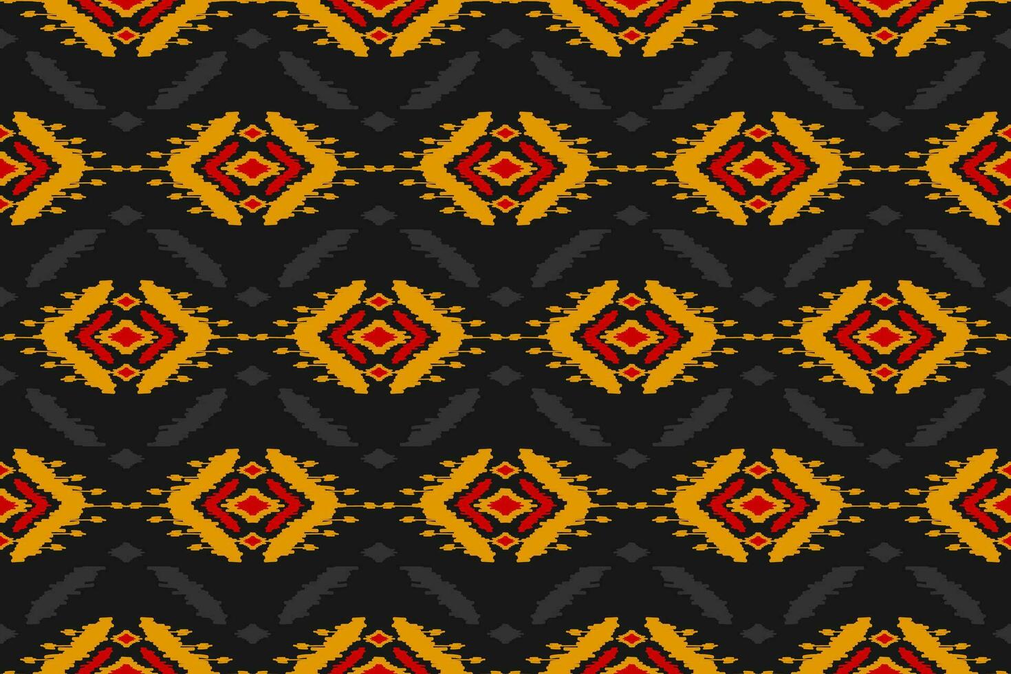 Ethnic ikat seamless pattern in tribal. Aztec geometric ethnic ornament print. Ikat pattern style. vector