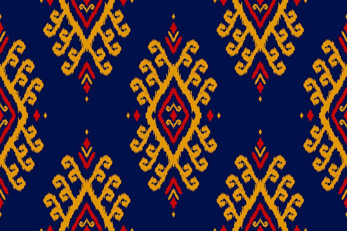 patrón étnico ikat sin costuras en tribal. estilo americano, mexicano. estampado de adornos geométricos aztecas. vector