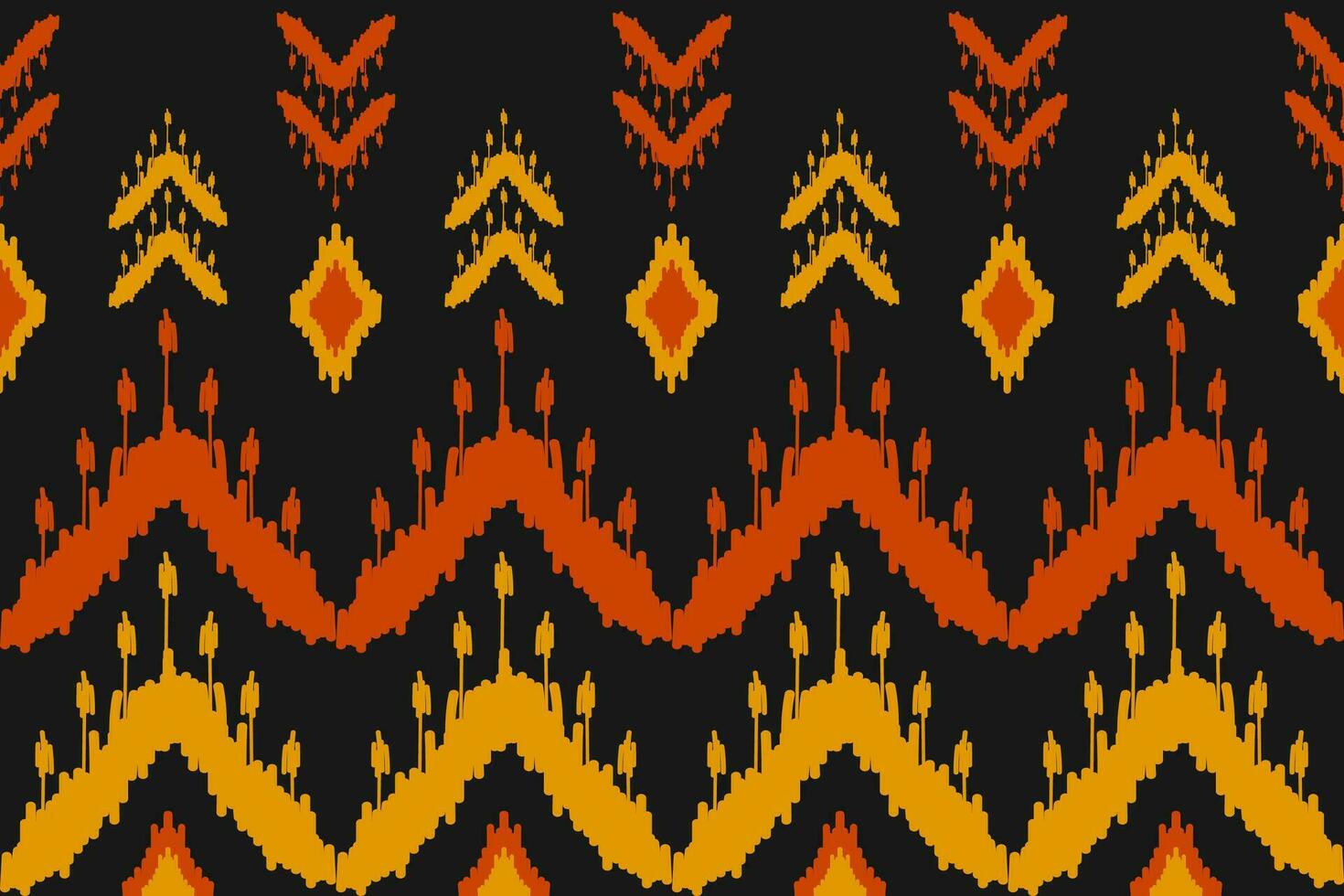 Abstract ethnic pattern art. Ikat seamless pattern traditional. American, Mexican style. vector