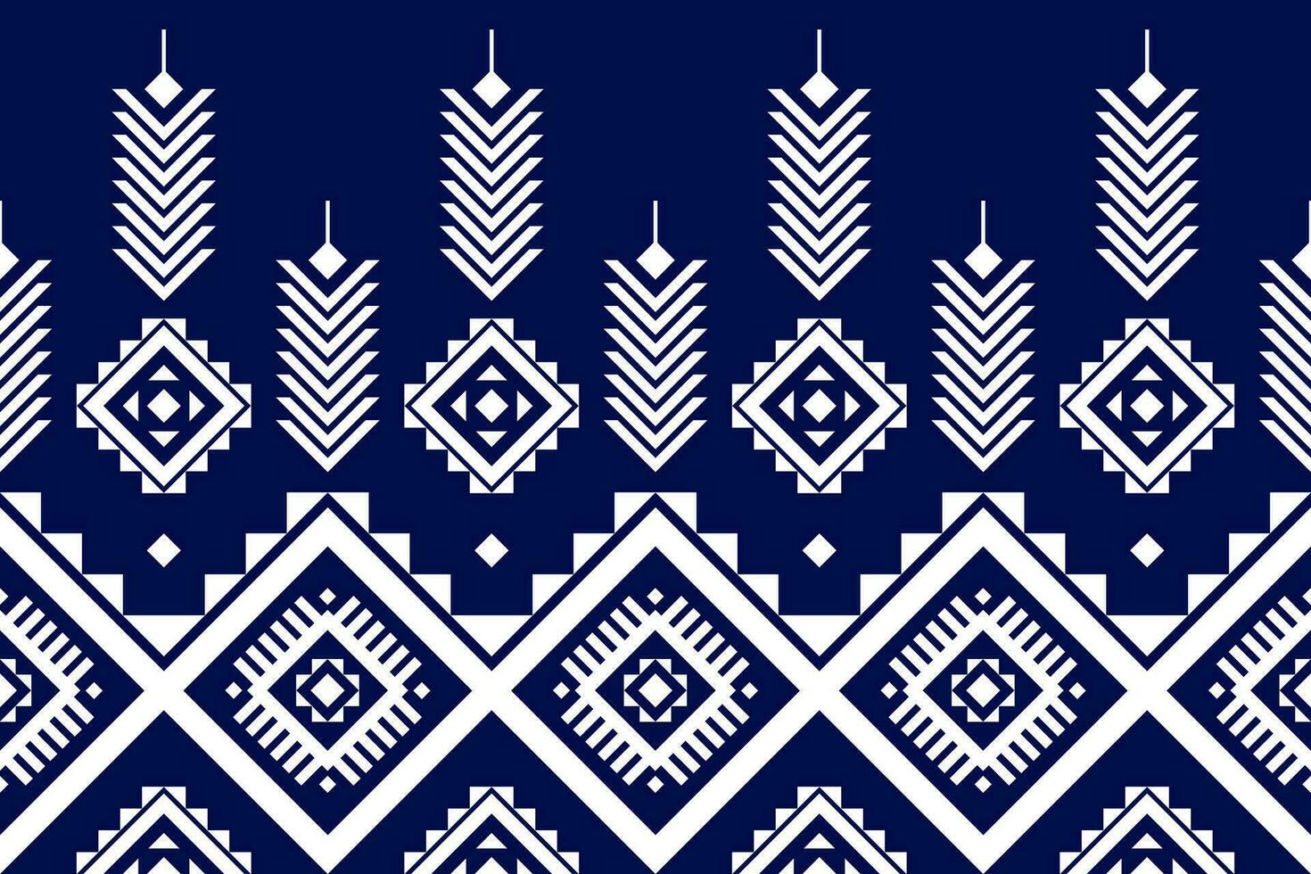 Ethnic Aztec pattern art. Geometric seamless pattern in tribal, folk embroidery, and Mexican style. vector