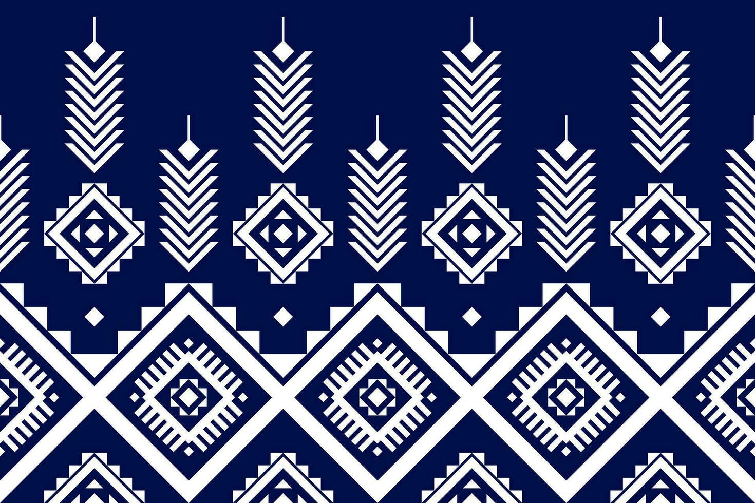 Ethnic Aztec pattern art. Geometric seamless pattern in tribal, folk embroidery, and Mexican style. vector