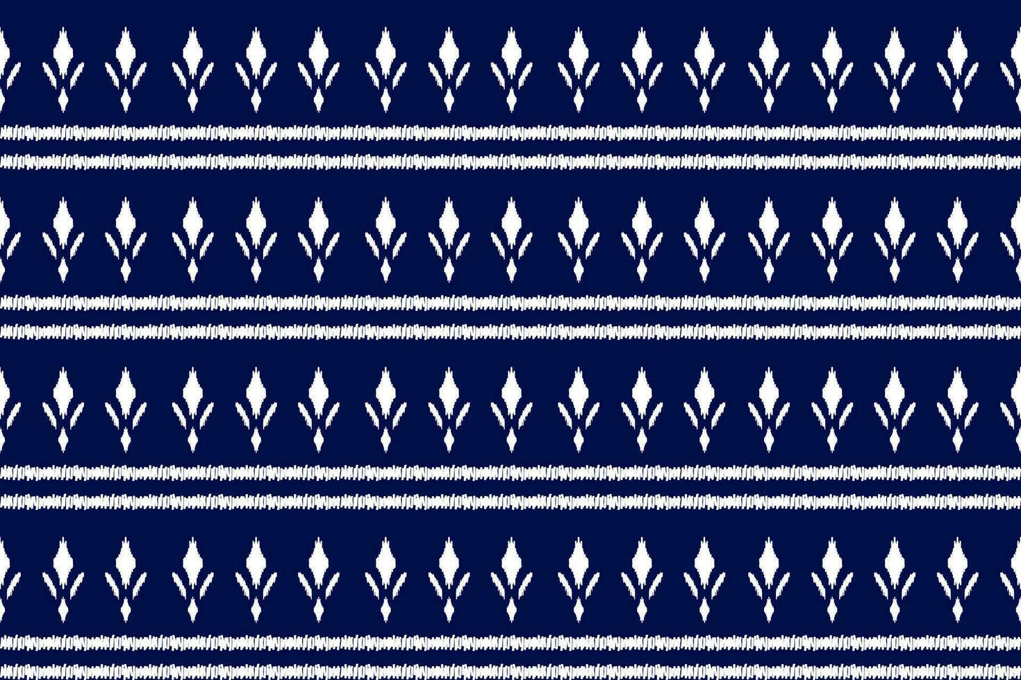 Fabric ethnic pattern art. Ikat seamless pattern in tribal. American, Mexican style. vector