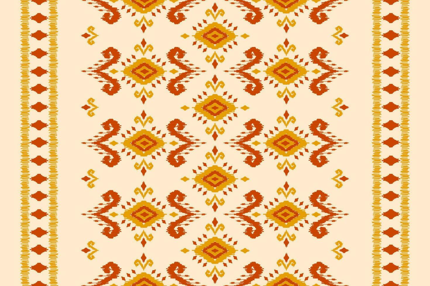 Ethnic ikat seamless pattern in tribal. American, Mexican style. Aztec geometric ornament print. vector