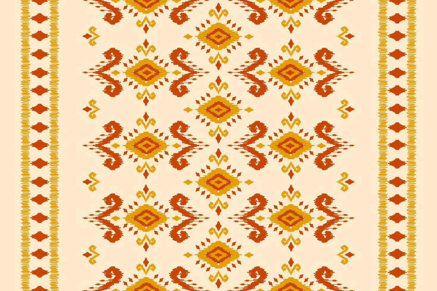 patrón étnico ikat sin costuras en tribal. estilo americano, mexicano. estampado de adornos geométricos aztecas. vector