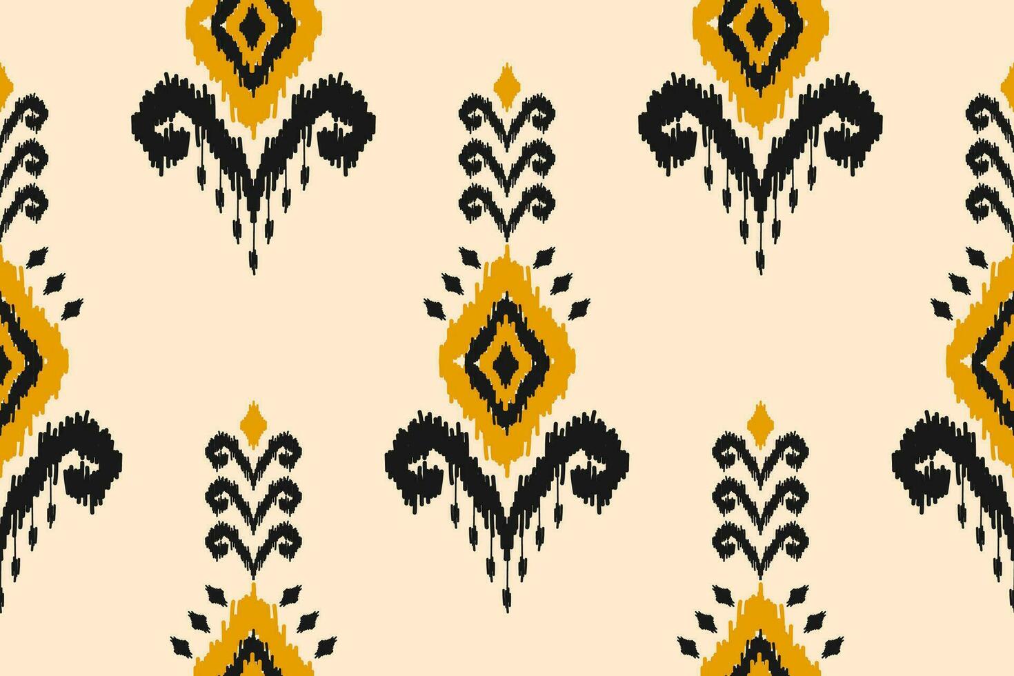 Ethnic ikat seamless pattern in tribal. Aztec geometric ethnic ornament print. Ikat pattern style. vector