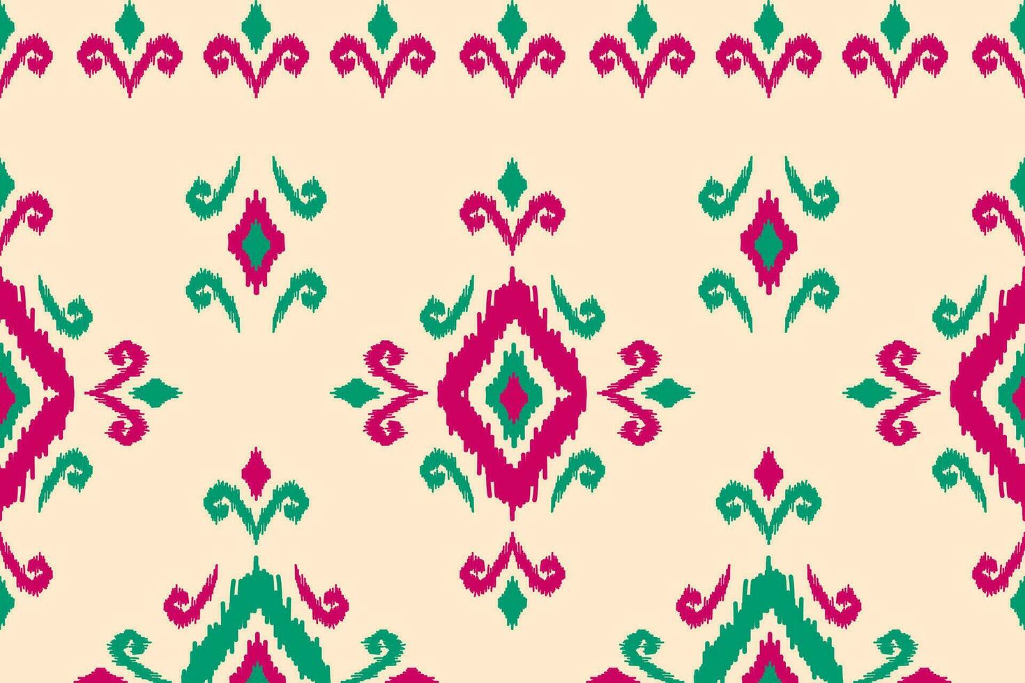 resumen étnico modelo Arte. ikat étnico sin costura modelo en tribal. indio estilo. vector